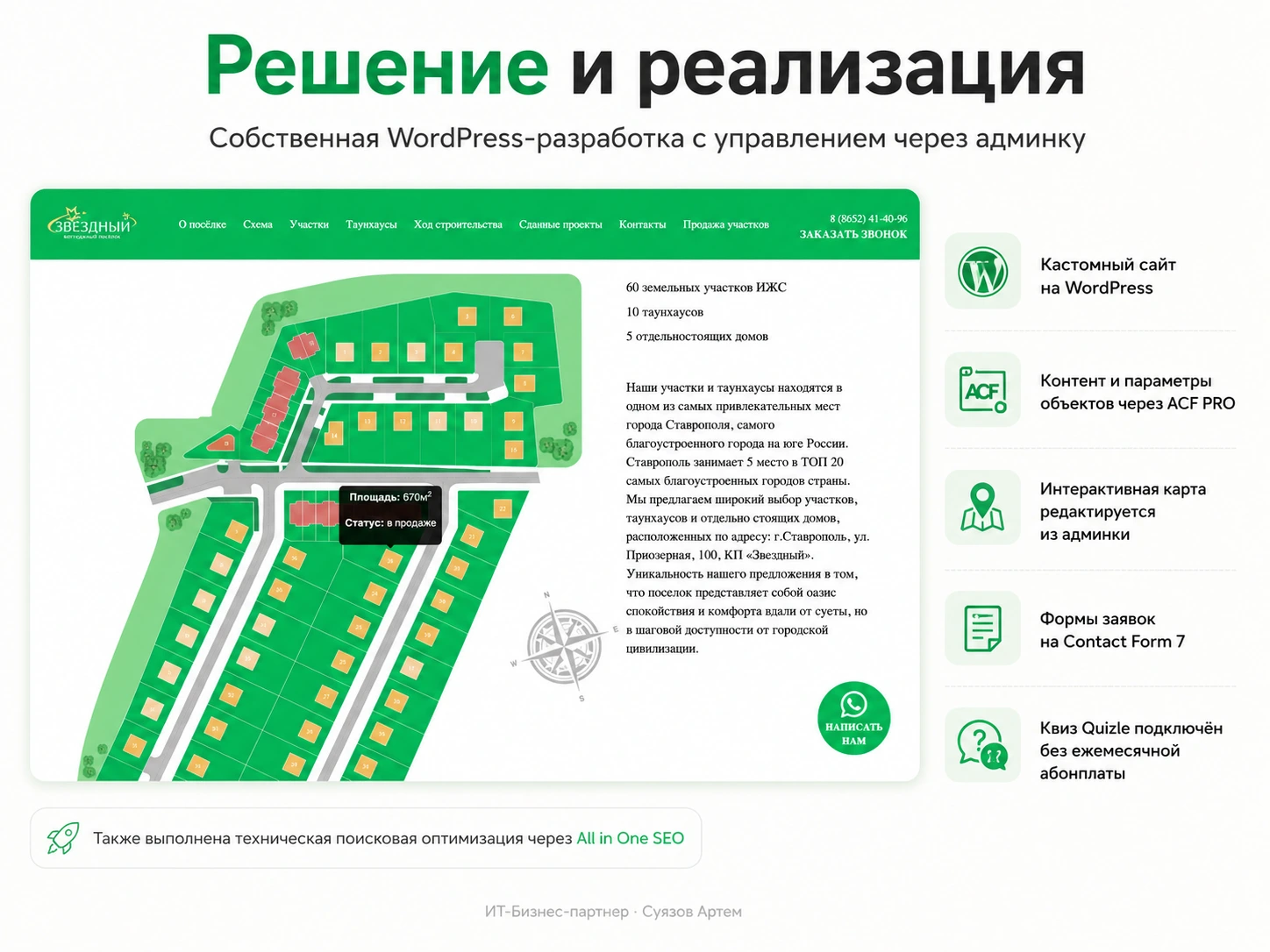Звёздный: интерактивная карта и схема управления контентом